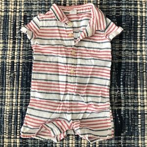 Gap 12-18 m red white blue striped one piece